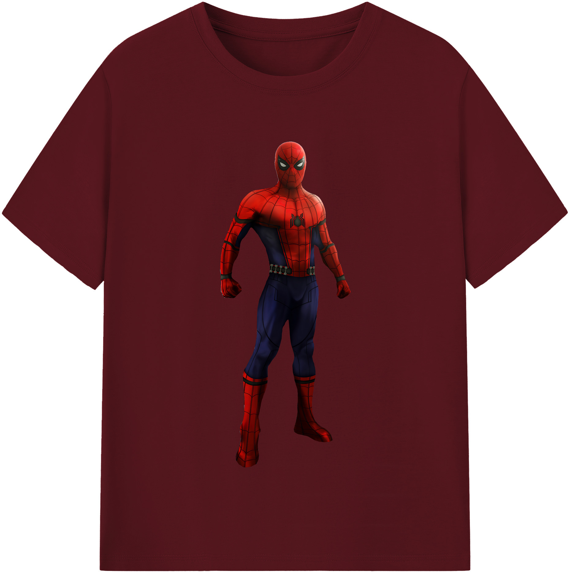（画像用） Spider Man スパイダーマン 綿100％半袖Tシャツ（フロントプリント）